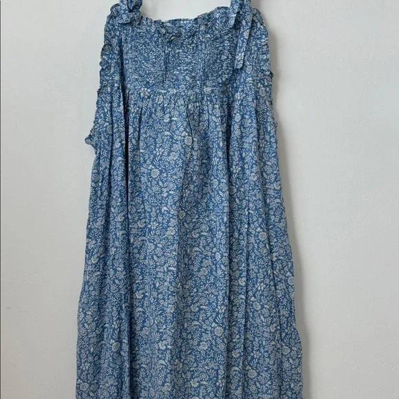 Doen Plumosa Dress in Blue Garden Bloom Size: L Doen Plumosa Dress in Blue Garden Bloom Size: L